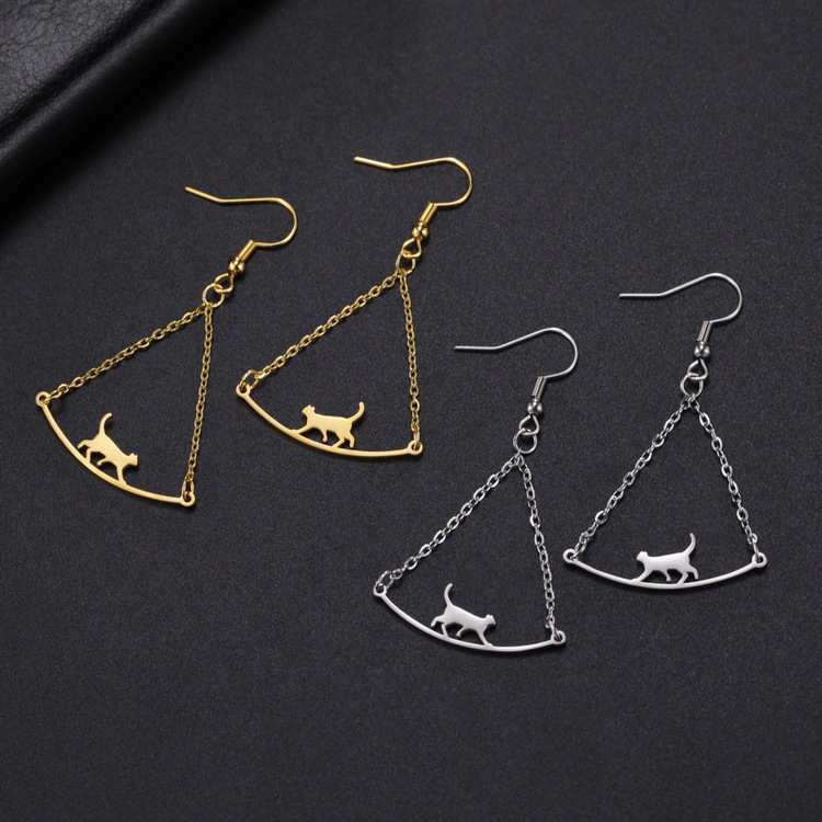 Cat Drop Earrings